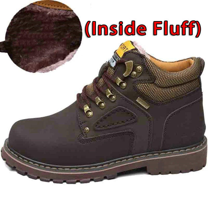 Comfortabele, warme heren wintersneakers met retro design. Perfecte casual schoenen voor koude en natte dagen.
