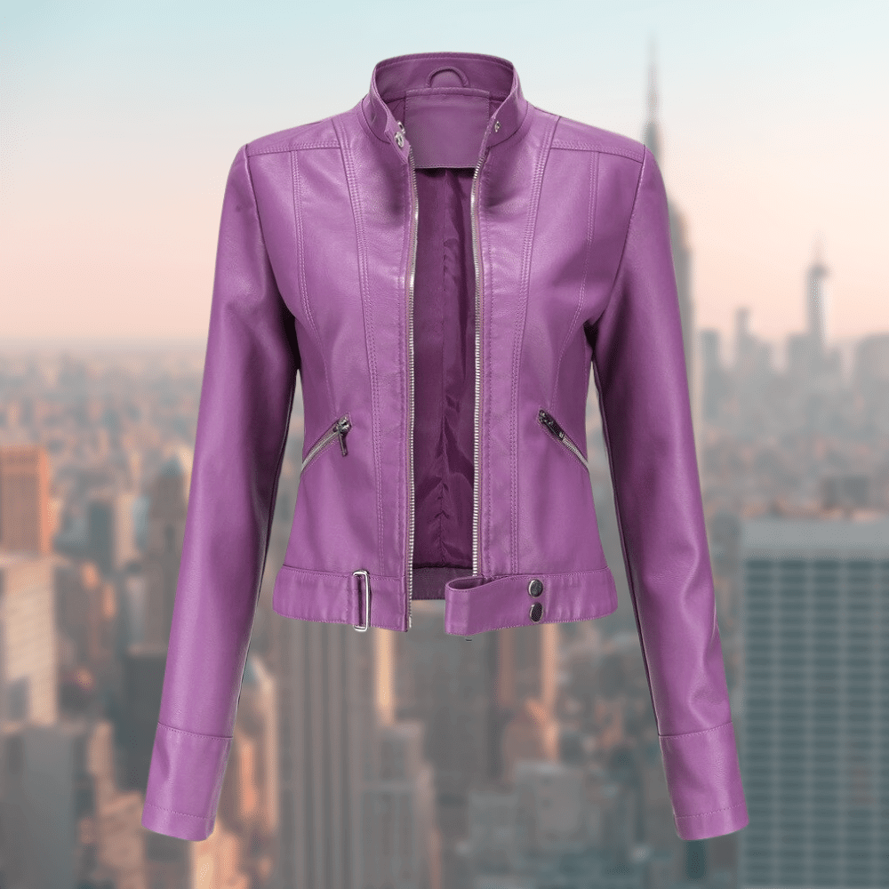 Hoogwaardige JaquelinesJacket leren jas voor dames, een stijlvolle bovenkleding die elke outfit compleet maakt.