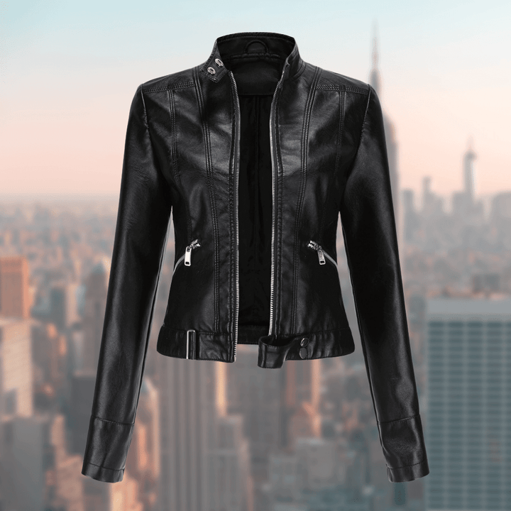 Dames JaquelinesJacket leren jas, perfect voor een stijlvolle look. Trendy bovenkleding voor elke gelegenheid.