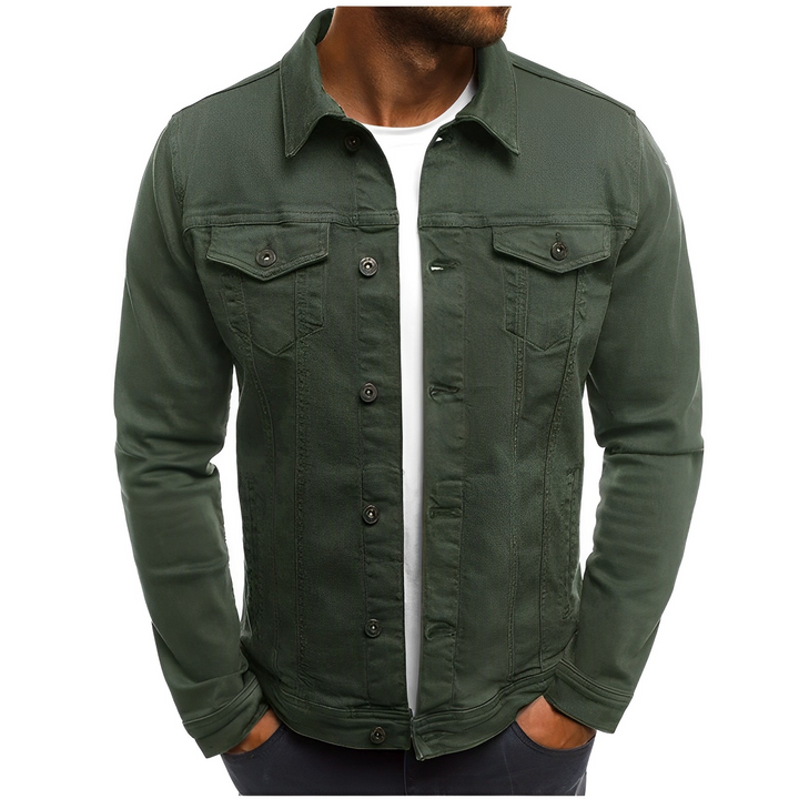 Heren spijkerjack voor de zomer, casual denim look. Modieus en veelzijdig jack.