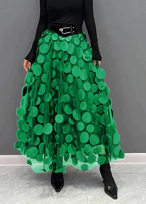 Elegante zwierige rok voor dames met tijdloze stippenprint, ideaal voor warme dagen.