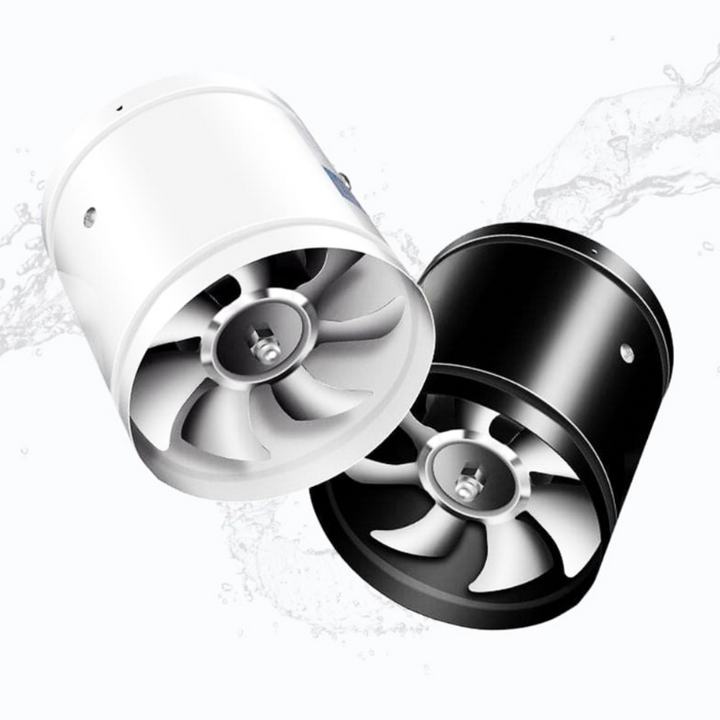 PureFlow afzuigventilator voor optimale luchtkwaliteit, compact en geschikt voor elke ruimte.