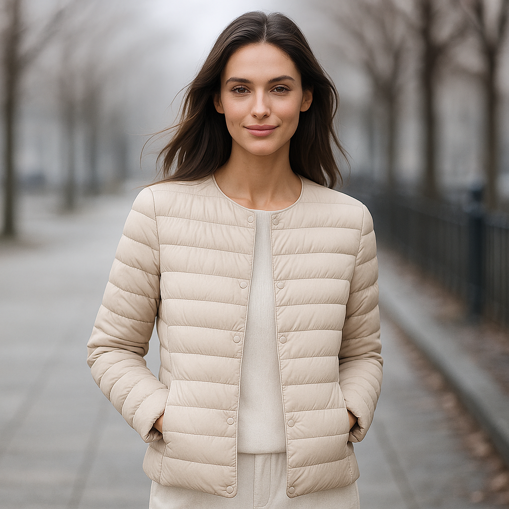 Lichtgewicht gewatteerd damesjack, ideaal voor de lente en frisse herfstdagen, comfortabel.