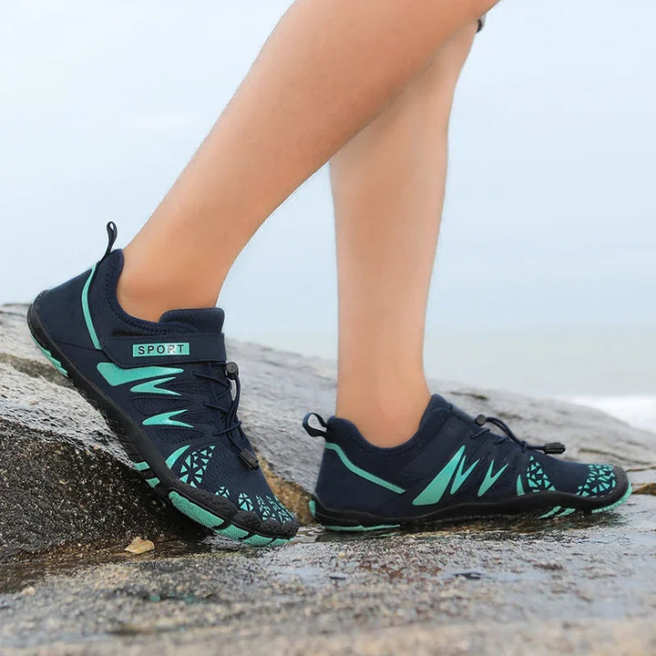 Ademende vijfvingerige waterschoenen voor heren, ideaal voor strand, fitness & wateractiviteiten.
