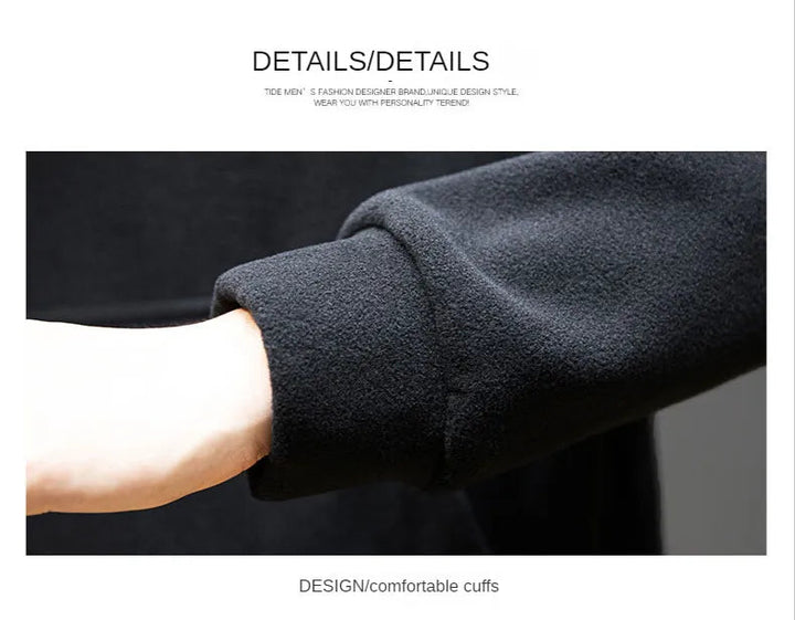 Trendy oversized heren hoodie in neutrale kleur, veelzijdige streetwear voor elke dag.