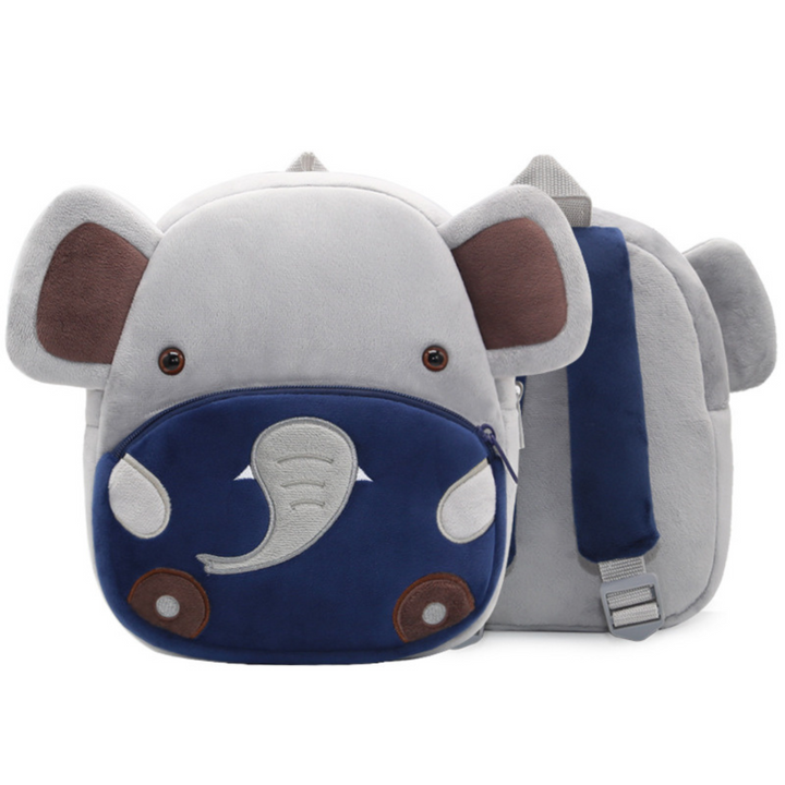 Schattige pluche dierenrugzak voor kleuters, ideaal voor school of uitstapjes.