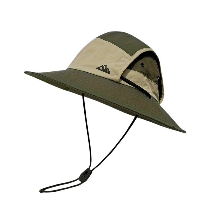 Ademende unisex zonnehoed met UV-bescherming voor outdoor avonturen, beschermt tegen de zon.