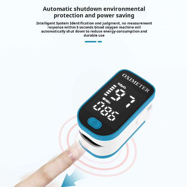 Meet je zuurstof en hartslag met deze compacte, draagbare pulsoximeter.