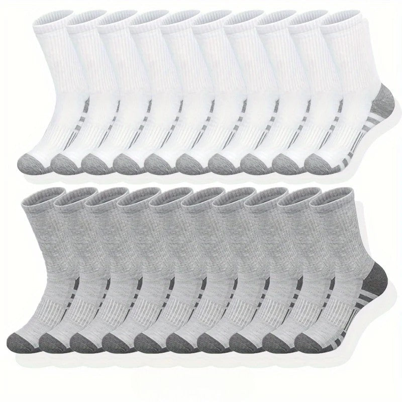 Detail van zacht, ademend polyester van duurzame herensokken, ontworpen voor comfort en vochtregulatie.