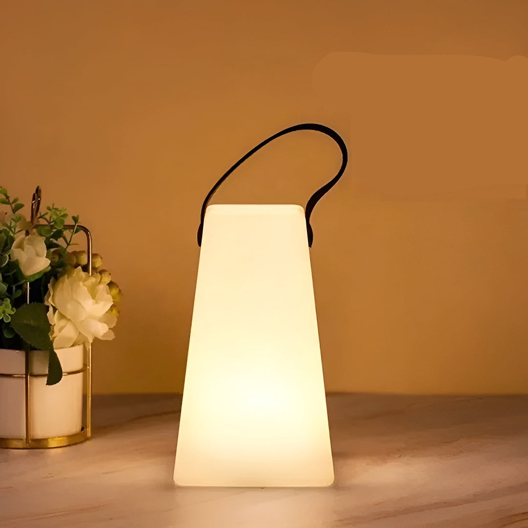 Moderne draadloze LED sfeerlamp met 16 kleuren, oplaadbaar voor binnenverlichting, design tafellamp.