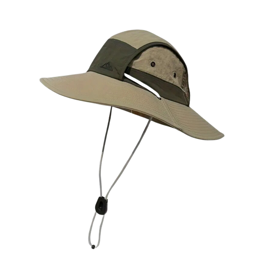 Opvouwbare, waterbestendige unisex zonnehoed met UV-protectie, ideaal reisaccessoire voor hiking.