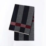 Zwart/Grijs/Rood Dikke Streep