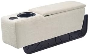 Veelzijdige bankarmsteun met draadloos opladen, bekerhouder en opbergruimte. De ultieme sofa organizer.