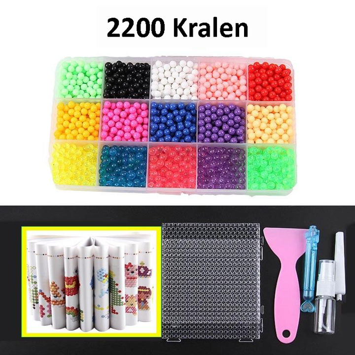 Ergonomische DiamondPen voor kinderen; onderdeel van de creatieve kralenset voor handwerk en hobbyplezier.