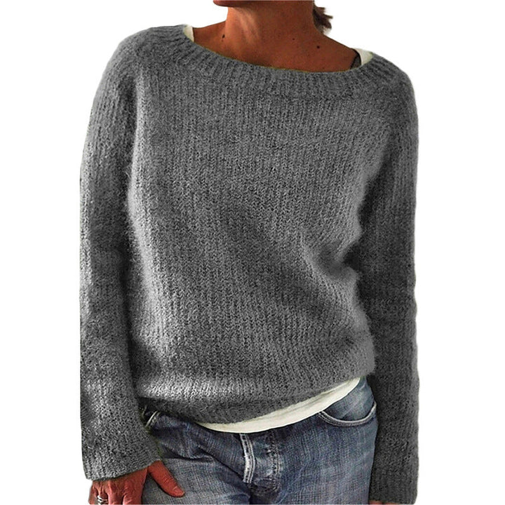 Comfortabele klassieke dames trui van warme wolmix, stijlvol voor koude dagen.