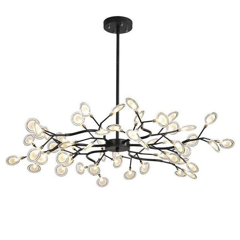 Geschikt voor woonkamer en eetkamer; moderne sfeerverlichting LED kroonluchter.