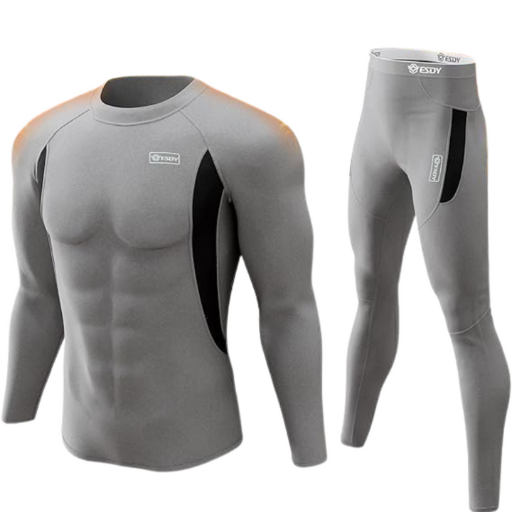 Heren thermisch ondergoed set, ultieme warmte en comfort voor koude winterdagen.