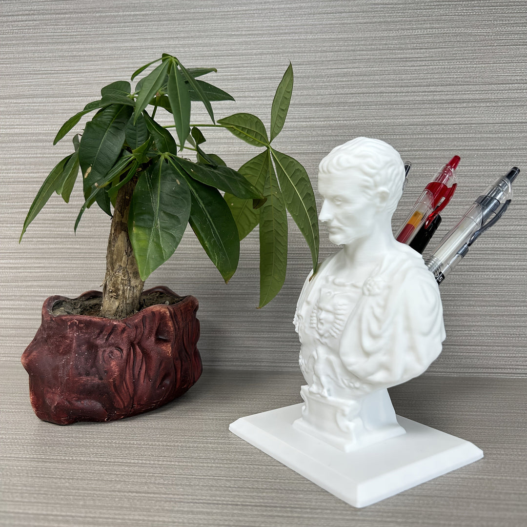 Praktische Julius Caesar organizer voor pennen. Brengt geschiedenis en orde op je bureau of werkplek.