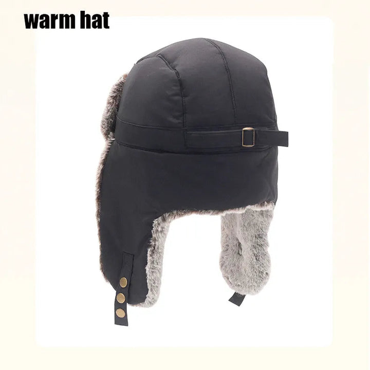 Warme zwarte wintermuts voor mannen en vrouwen, ideaal voor snowboarden.