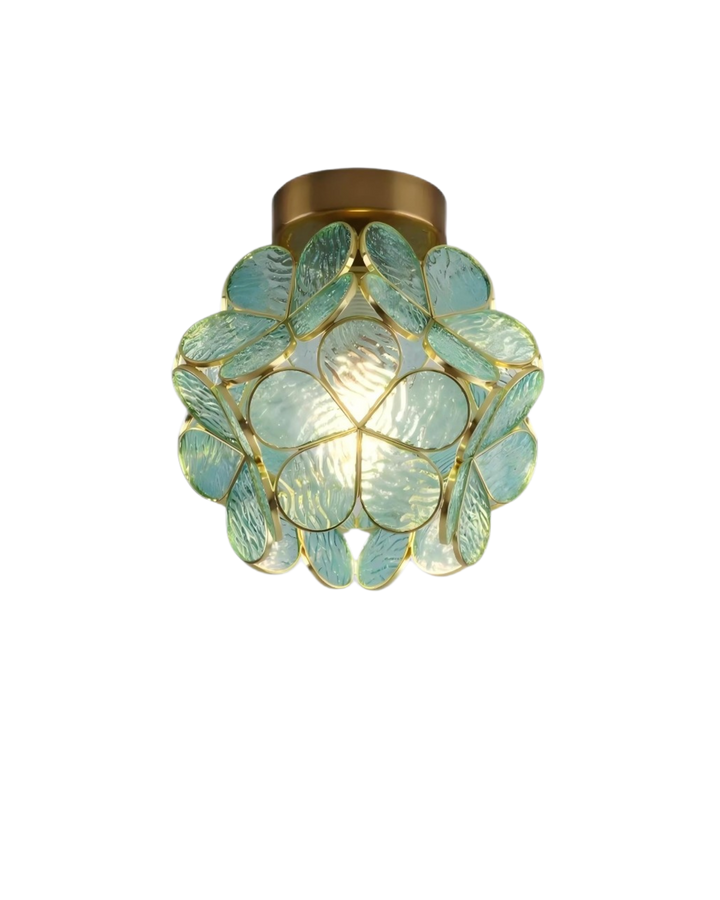 Chique bloemvormige plafondlamp, acryl design ideaal voor slaapkamer en woonkamer.