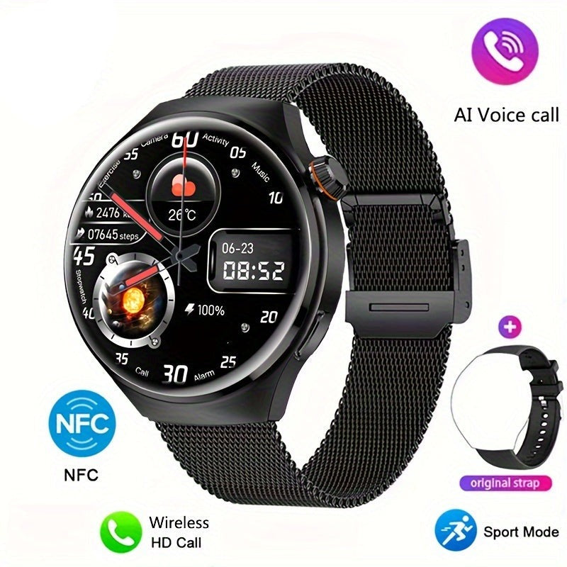 Robuuste Orion heren smartwatch met IP68 waterdichtheid. NFC, GPS, bellen. Ideaal voor alle avonturen.