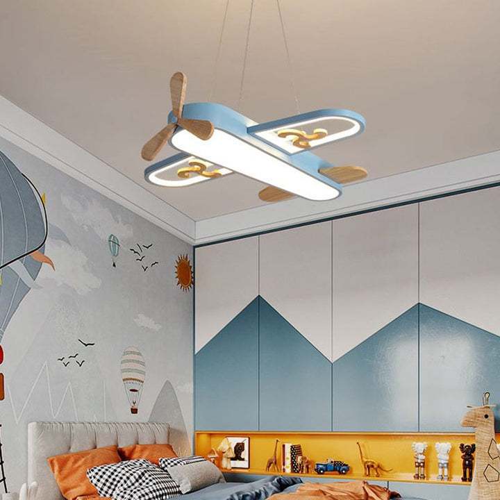 Magische SkyFlyer LED vliegtuiglamp, dimbaar. Perfecte kinderkamerdecoratie met warme sfeer.