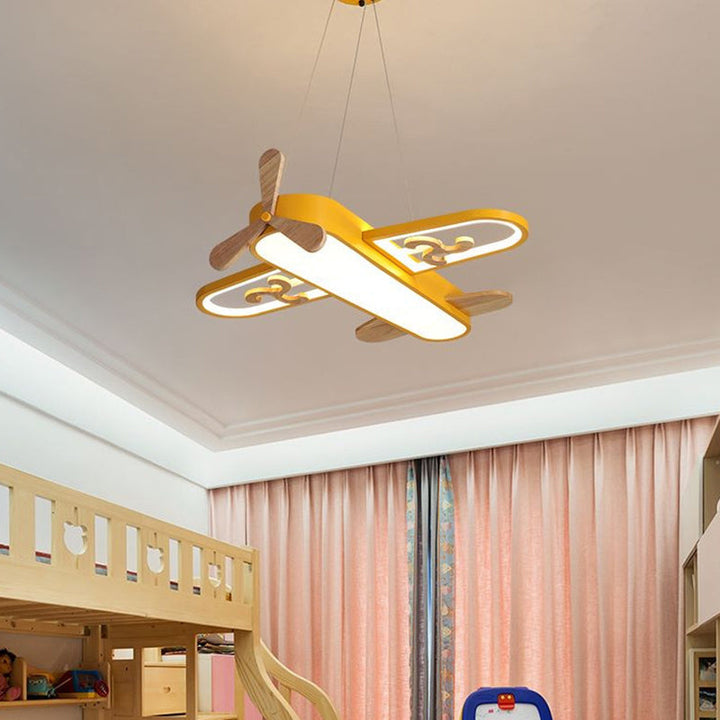 Vliegtuiglamp SkyFlyer met energiezuinige LED verlichting. Unieke kinderkamer hanglamp van acryl.