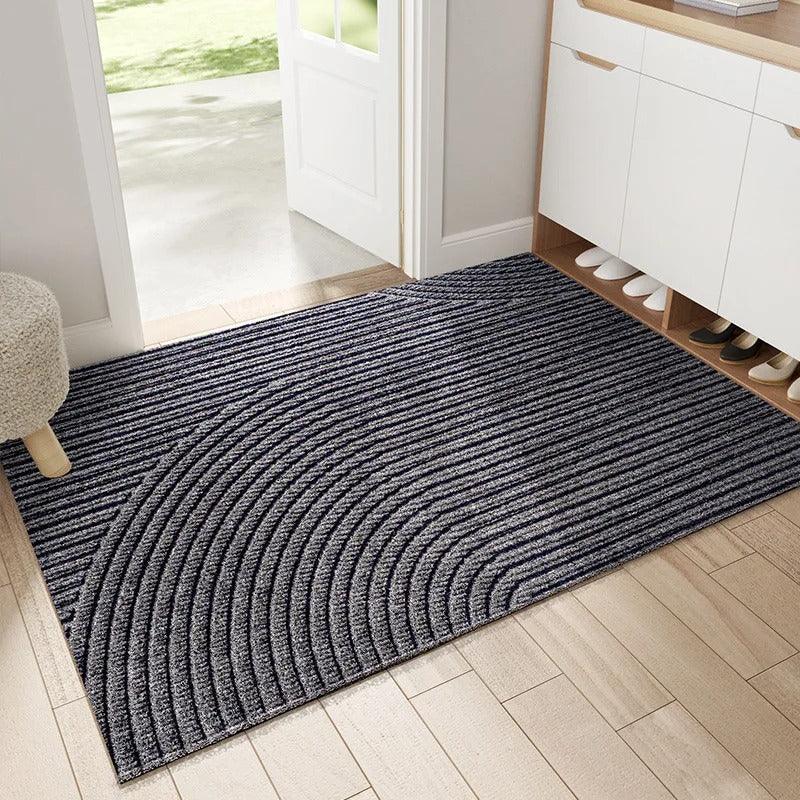Houd je huis schoon met deze blauwe antislip deurmat. Veilig en modern design voor elke entree.