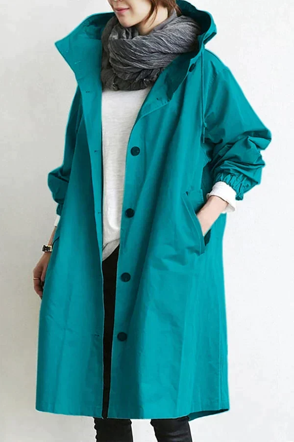 Comfortabele lentejas: dunne oversized trenchcoat voor dames, stijlvol en praktisch.