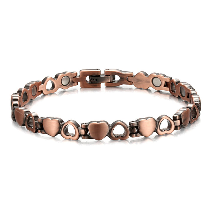 Elegante retro damesarmband van messing, een klassiek en tijdloos accessoire voor elke stijlvolle vrouw.