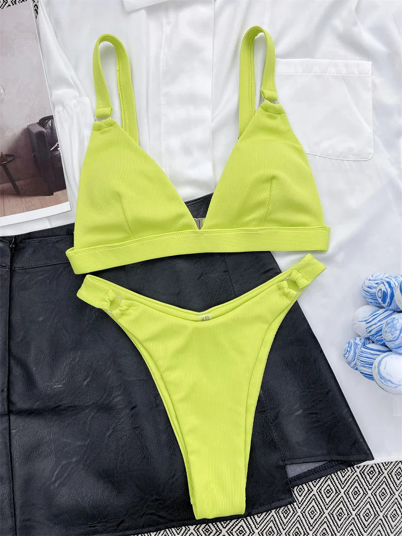 De Vera dames bikini, een must-have voor zomerse stranddagen, Braziliaanse stijl en push-up.