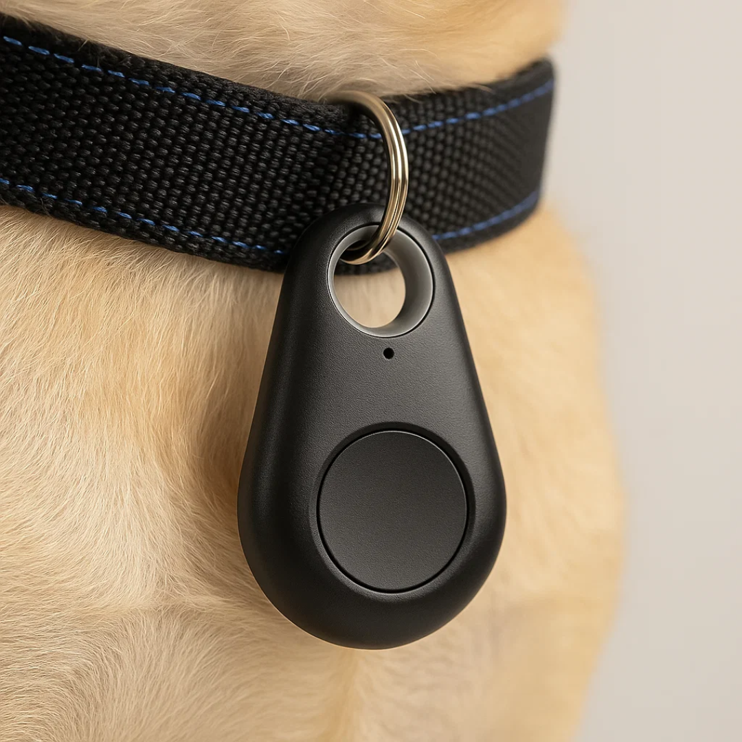 Compacte universele GPS tracker voor veilige live locatiebepaling van kinderen en huisdieren.