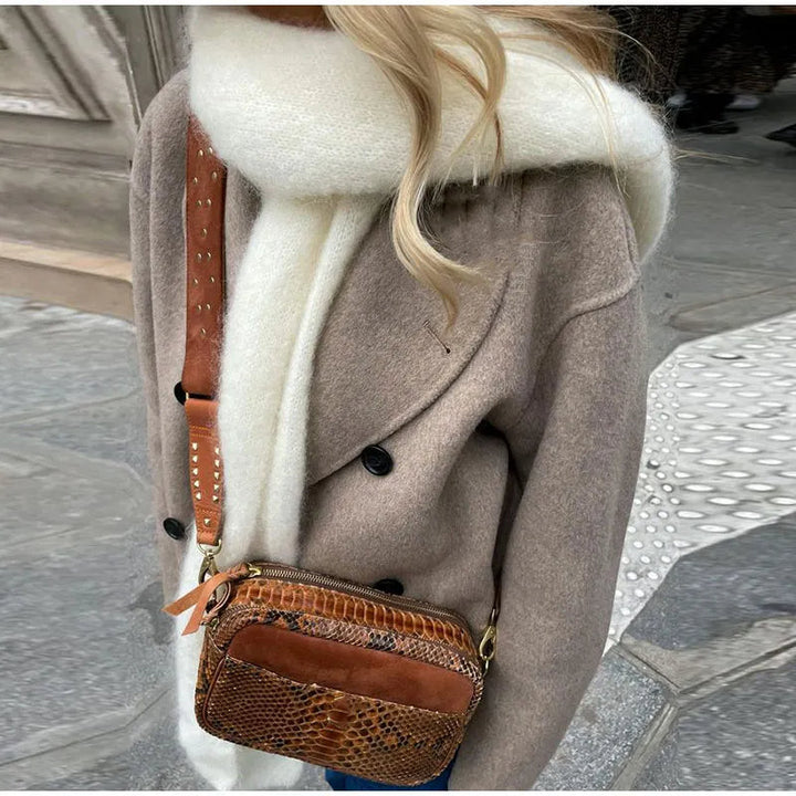 Vintage dames winterjas, losse pasvorm, warm en comfortabel voor dagelijks gebruik.
