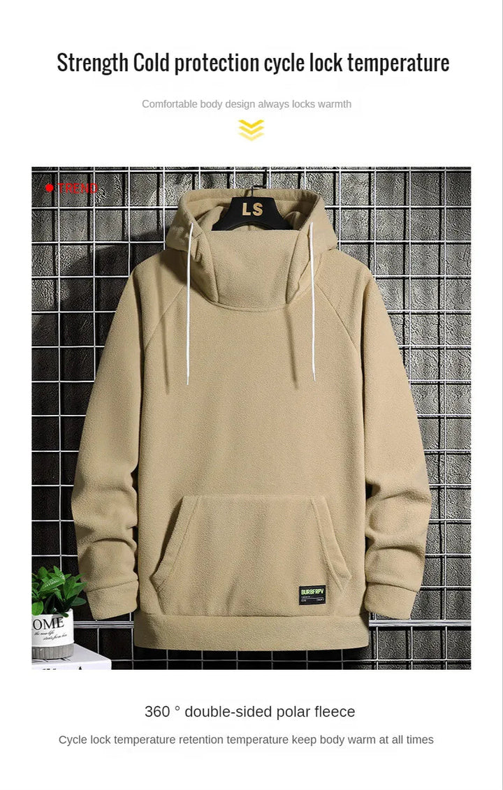 Warme en comfortabele heren oversized hoodie, essentieel voor modieuze winter streetwear.
