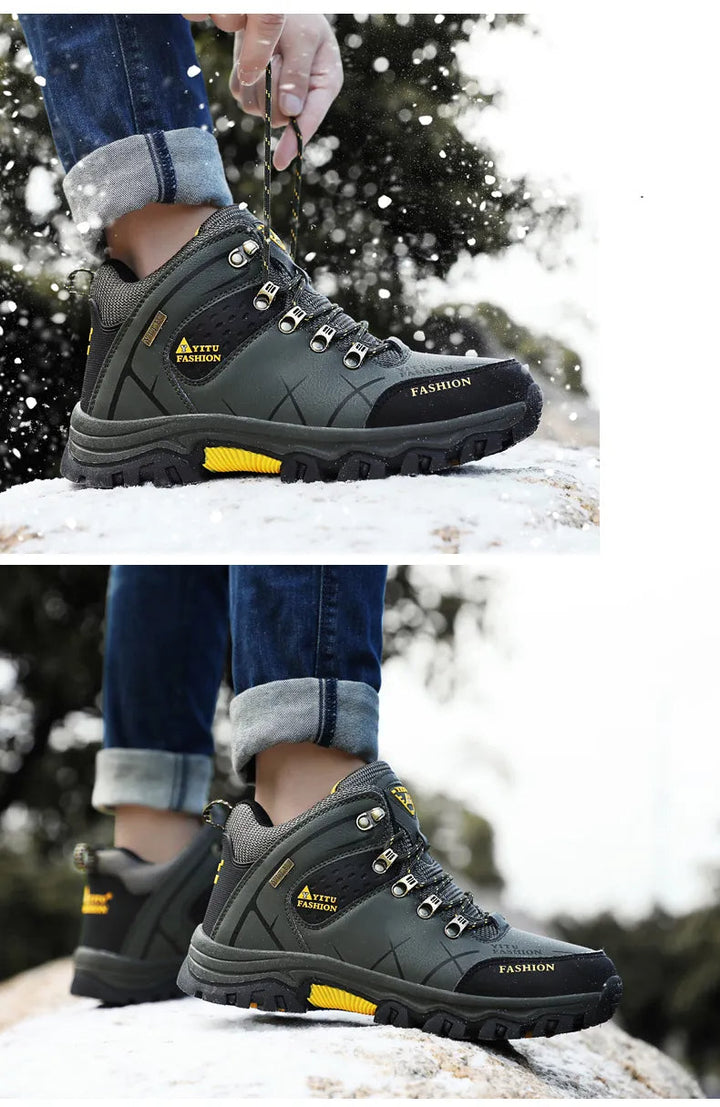 Veelzijdige heren winterschoenen, waterdicht, warm en geschikt voor alle ondergronden.
