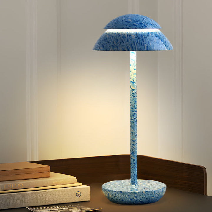 Draadloze oplaadbare GlowBeam tafellamp; sfeervolle LED verlichting voor huis en tuin.
