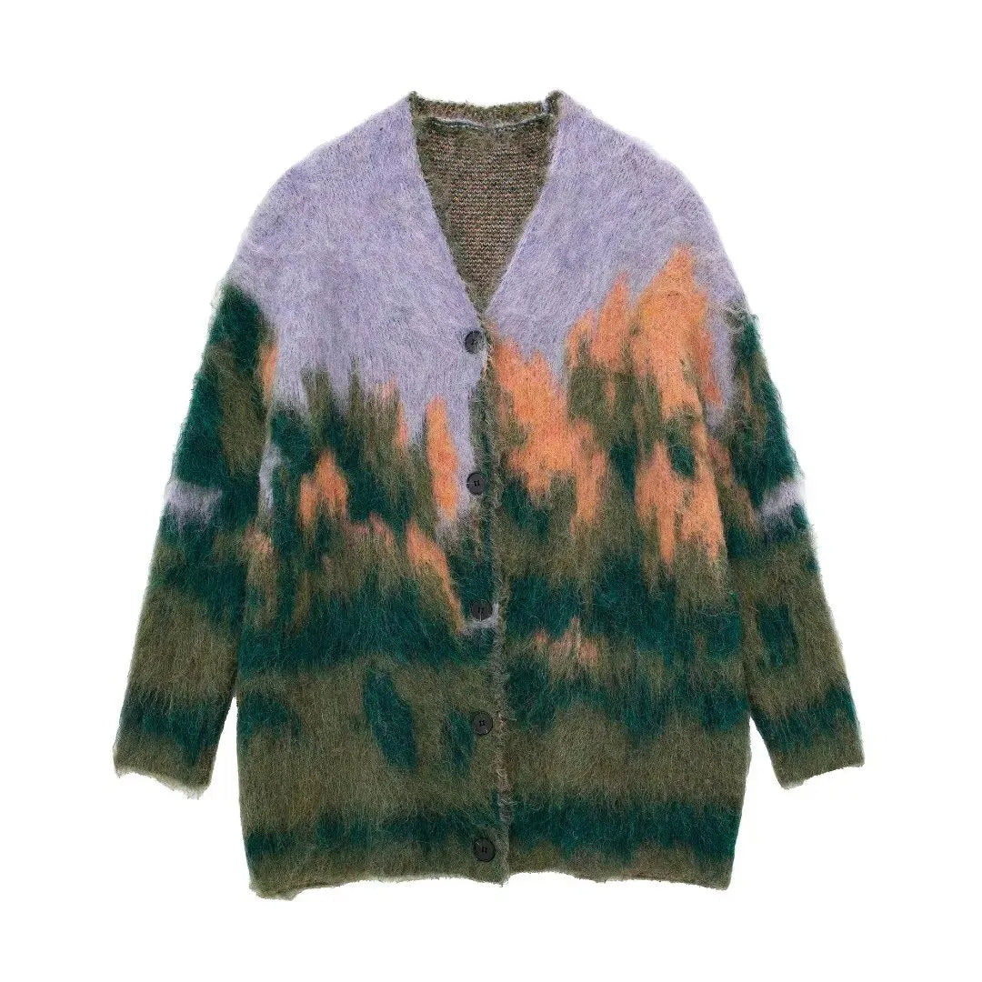 Elegant damesvest in groen met knoopsluiting. Comfortabel en veelzijdig voor damesmode.