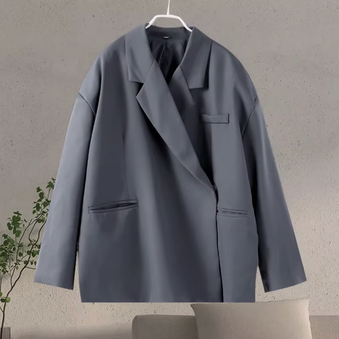 Elegante oversized dames blazer voor een zakelijke outfit. Professionele en stijlvolle bovenkleding.