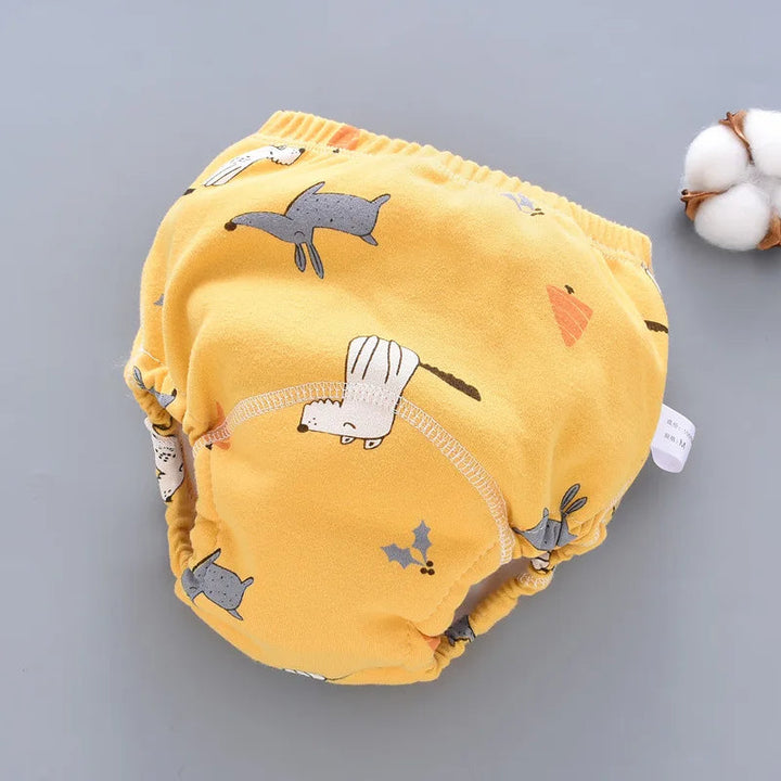 Baby luierbroek met 6 lagen, katoen, waterdicht, perfect voor zindelijkheidstraining.