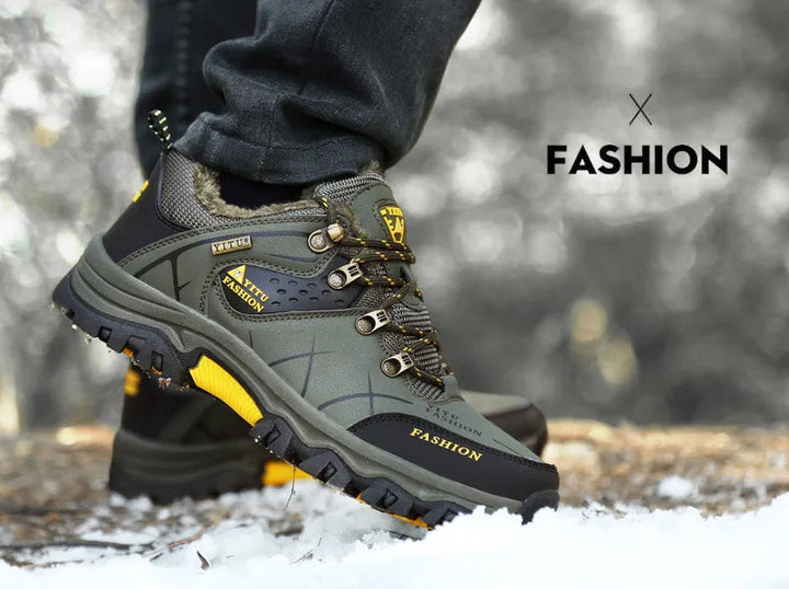 Lichtgewicht heren snowsneakers, waterdicht en warm, vermindert vermoeidheid bij lang lopen.