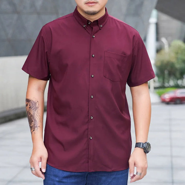 Comfortabel heren overhemd in grote maten. Trendy plus size shirt, ideaal voor zomer en casual gelegenheden.