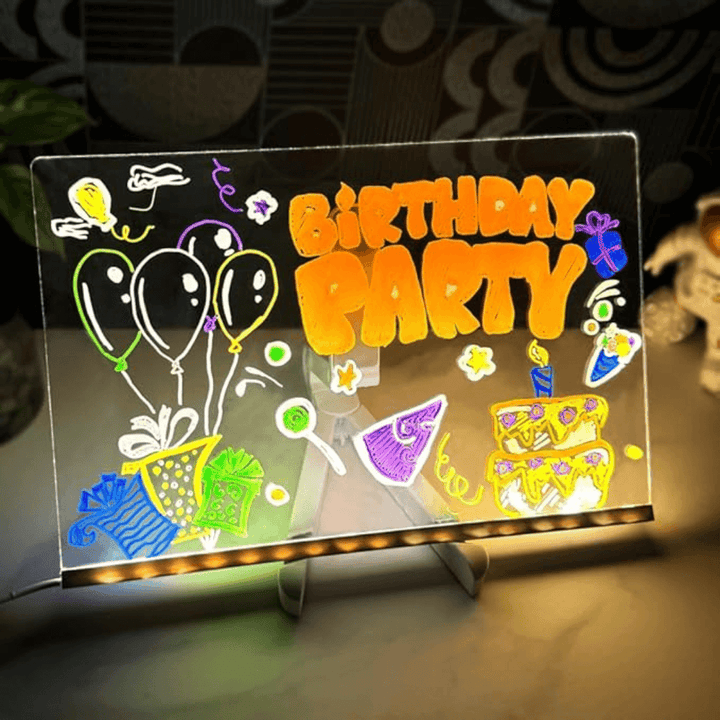 Kinder LED tekenbord, lichtgevend speelgoed voor creatieve tekensessies. Ideaal educatief cadeau voor kinderen.