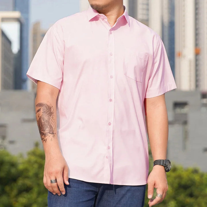 Stijlvol heren plus size overhemd, perfect voor grote maten. Comfortabel en trendy casual herenmode.