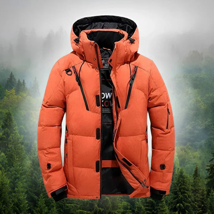 Warme Arctic herenjas met afneembare capuchon, ideaal voor mannen. Comfortabele polyester fleece winterjas.