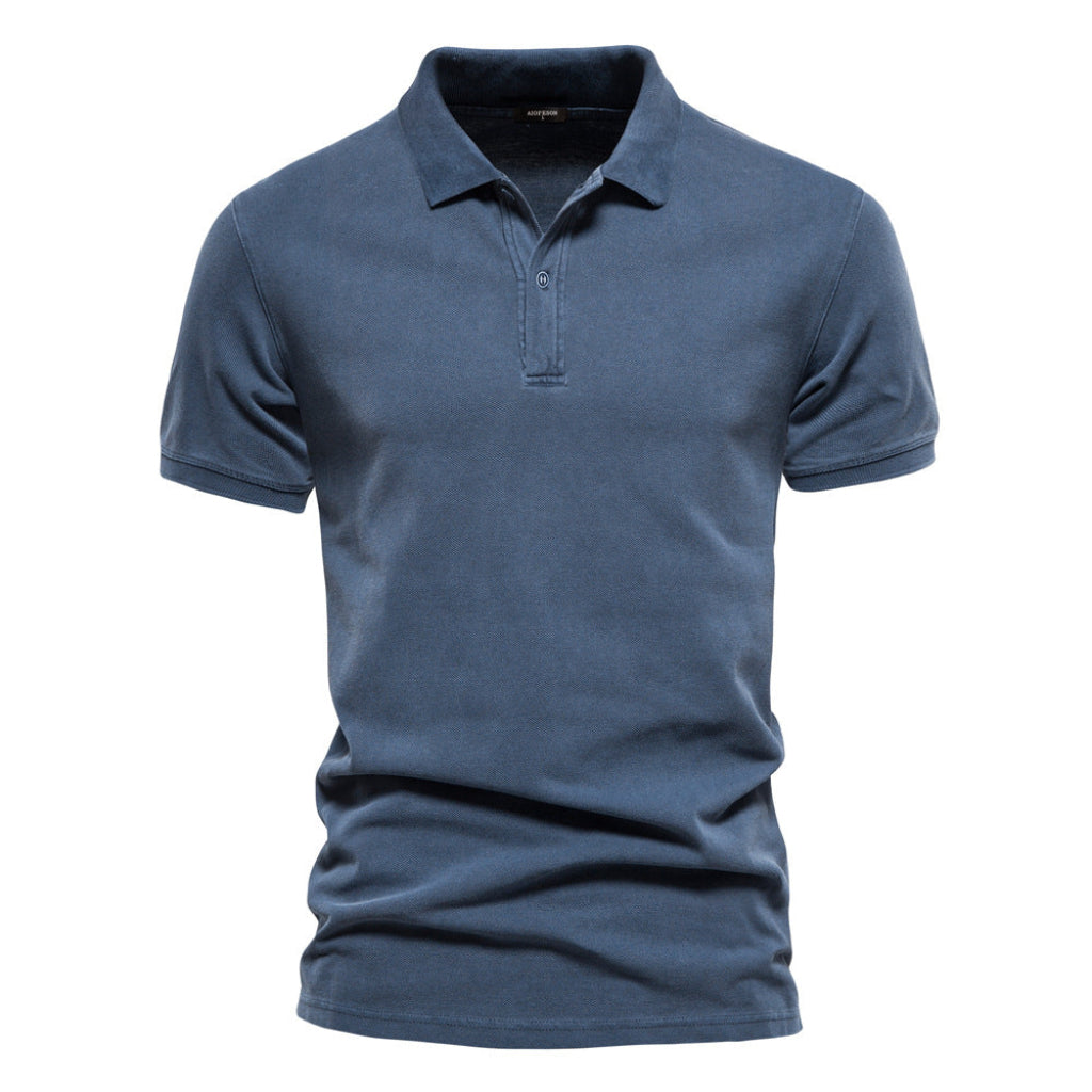 Klassiek donkergrijs heren T-shirt (CJ26) met korte mouwen, een veelzijdige basic voor elke dag.