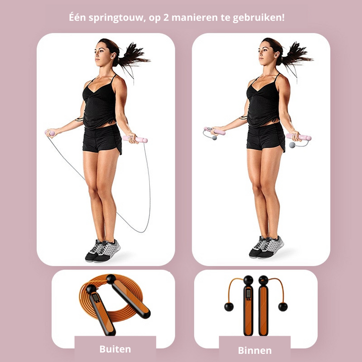 Verbeter je conditie met dit draadloze springtouw, ideaal voor een snelle en intense workout.