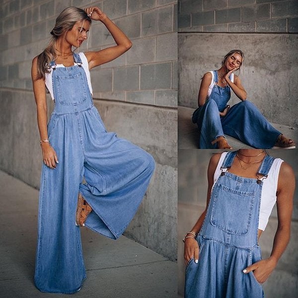 Dames zomer jumpsuit tuinbroek, comfortabel & stijlvol, ideaal voor casual vrijetijdskleding.
