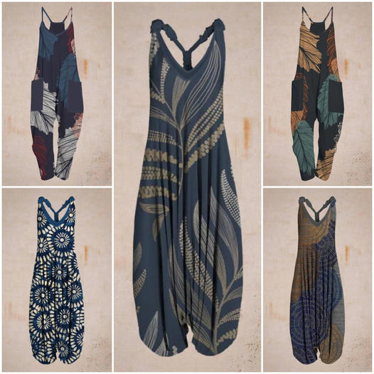 Losvallende damesjumpsuit Lina voor ultiem comfort en een relaxte, elegante zomerlook.