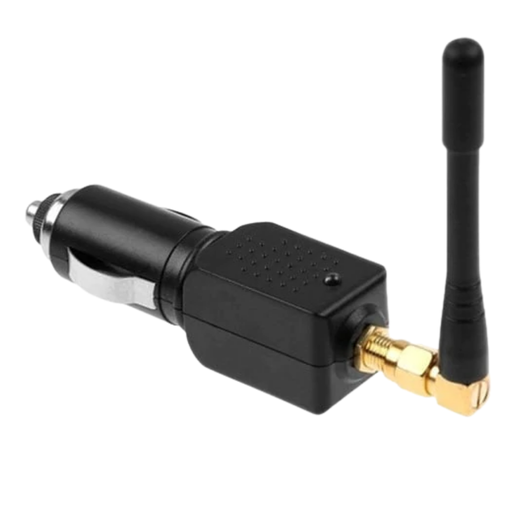 Compacte 12V GPS-signaalblokkade voor voertuig, voorkomt ongewenste tracking in auto.