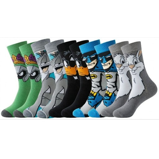 Kleurrijke unisex cartoon sokken set, het perfecte accessoire om je persoonlijkheid te uiten.
